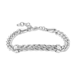 Pulsera Acero Police PEAGB0032402 Eslabones Pulidos