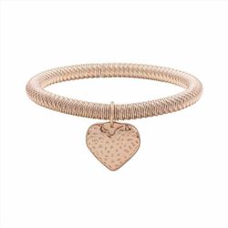 Pulsera Acero Rosa B15628 Corazón Rosa