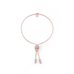 Pulsera Acero Rosado Mujer Philipp Plein PJ3EA04BU Corbatín Calavera Cristales