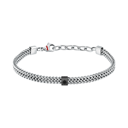 Pulsera Acero Sector Hombre SAGJ28 Eslabones En Brillo