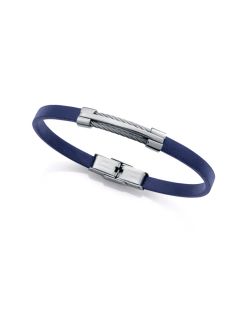 Pulsera Acero-Silicona Azul Viceroy Hombre 75402P01013 Detalle Acero