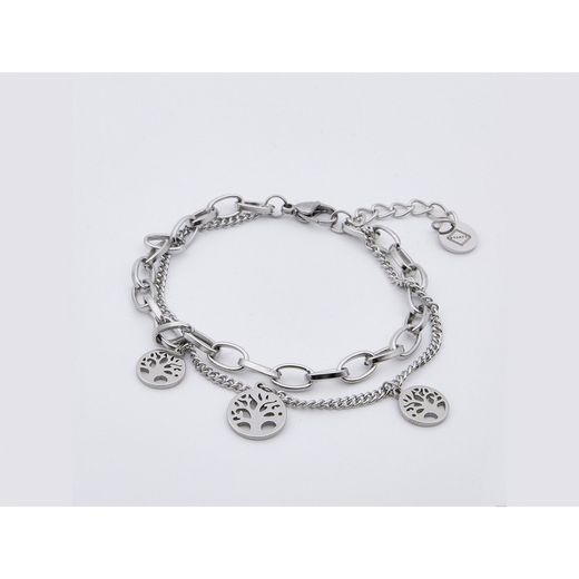 Pulseira de aço com pingentes da Árvore da Vida Sovrani AV0075