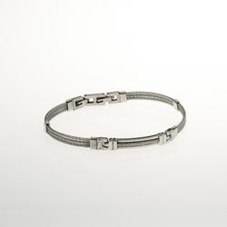 Pulsera Acero Sovrani BR4357 Triple Hilo