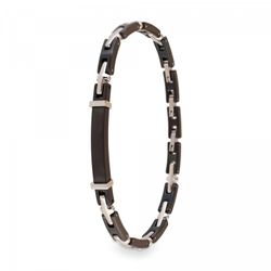 Pulsera Acero Sovrani BR5361 Cerámica Negra