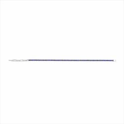 Pulsera Acero Sovrani Mujer J8457 Circonitas Azules Bicolor Negras 17+3cm