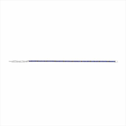 Pulsera Acero Sovrani Mujer J8457 Circonitas Azules Bicolor Negras 17+3cm