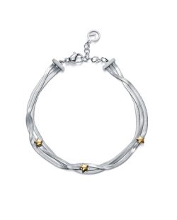 Pulsera Acero Viceroy 14320P01000 Múltiples Cadenas Serpiente Estrellas Doradas