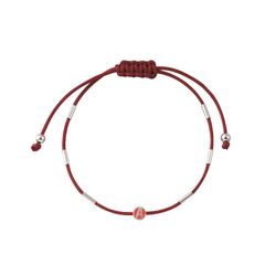 Pulsera Avengers Plata MAG1001B Cuerda Roja