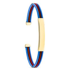 Blaues und rotes Armband aus 18 Karat Gold 13803-AZRO