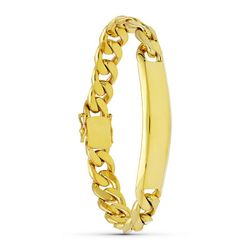 Pulsera Barbada Maciza Oro 18kts 21,5 cm 26009998