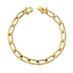 Pulsera Bilbao Hueca Oro 18kts 22 cm 20000299
