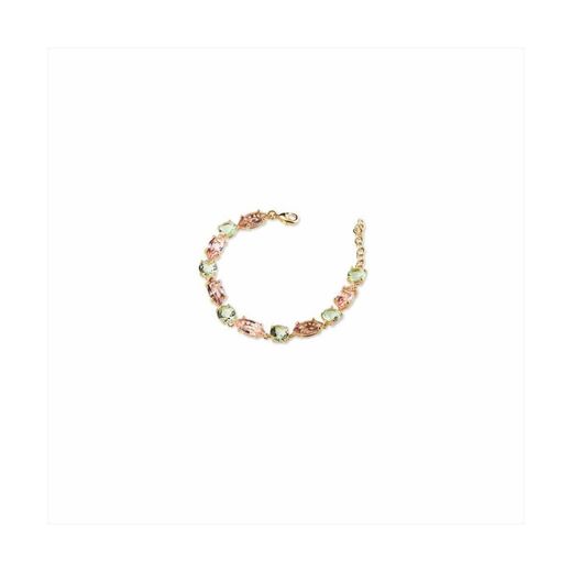 Bracelet en bronze 17+3 cm Sovrani J9628 Or Rose Cristaux d'Améthyste Laiton