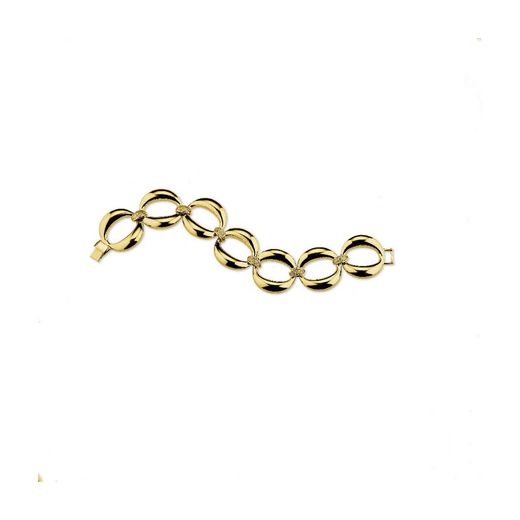 Bracelet en bronze 18 cm Sovrani J9702, maillons en laiton doré