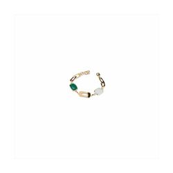 Pulsera Bronce 19+2cm Sovrani J8716 Dorado Cristales Gris Verde