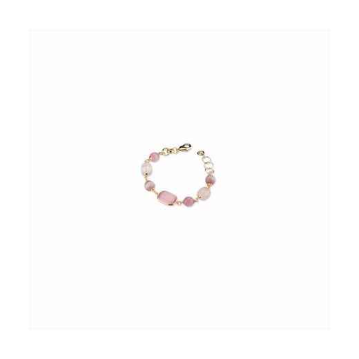 Pulseira Bronze 19+3cm Sovrani J8507 Cassandre Ouro Rosa Pedra