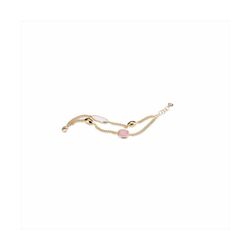 Pulsera Bronce 19+3cm Sovrani J8560 Dorado Piedra Rosa