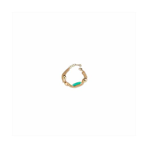 Bracelet en bronze 19+3cm Sovrani J8564 Or Pierre verte