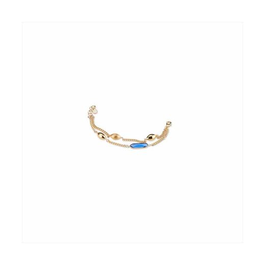 Polsera Bronze 19+3cm Sovrani J8568 Daurat Pedra Blava