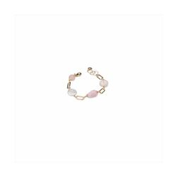 Pulsera Bronce 20+3cm Sovrani J10152 Rose Piedras Perlas Latón