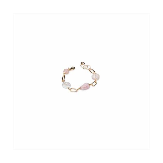 Polsera Bronze 20+3cm Sovrani J10152 Rose Pedres Perles Llautó