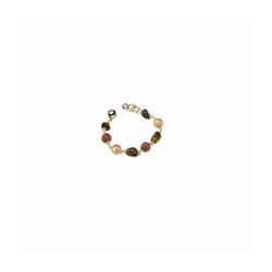 Pulsera Bronce 20+3cm Sovrani J9016 Dorado Clarie Piedras Marrones