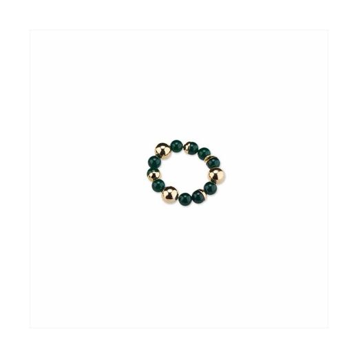 Bronze Bracelet 7cm Sovrani J8901 Golden Green Agates
