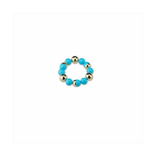 Bronze Bracelet 7cm Sovrani J8907 Gold Turquoise Stones