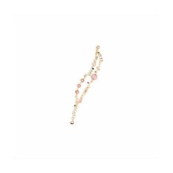 Pulsera Bronce Dorado Sovrani Mujer J11502 Doble C. Bolas En Brillo & Circonitas Rosa 18+3cm
