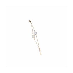 Pulsera Bronce Dorado Sovrani Mujer J11566 Piedras Madre Perla 18+3cm