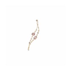 Pulsera Bronce Dorado Sovrani Mujer J11571 Cristales Lila 18+3cm