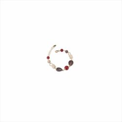 Pulsera Bronce Dorado Sovrani Mujer J11929 Piedras Multicolor 16+5cm