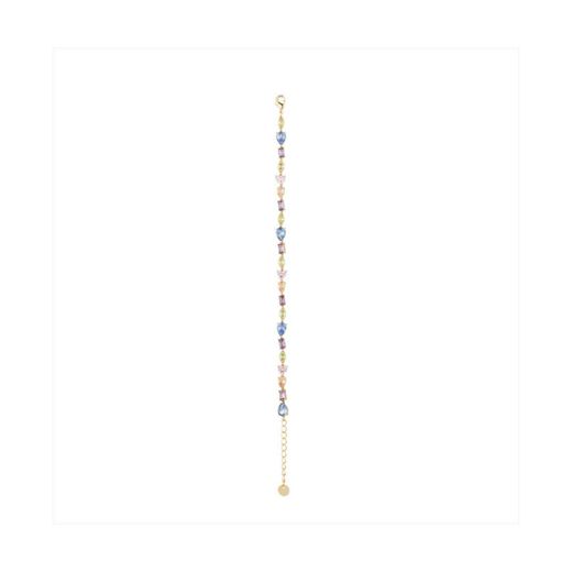 Pulsera Bronce Dorado Sovrani Mujer J12116 Circonitas Multicolor 16+4cm