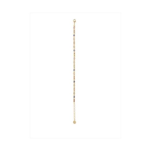 Pulsera Bronce Dorado Sovrani Mujer J12122 Circonitas Multicolor 16+4cm