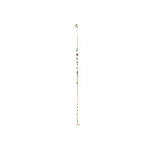 Pulsera Bronce Dorado Sovrani Mujer J12128 Circonitas Multicolor 16+4cm