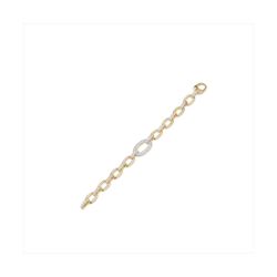 Pulsera Bronce Dorado Sovrani Mujer J12278 Circonitas 18cm