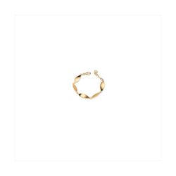 Pulsera Bronce Dorado Sovrani Mujer J12375 Piedras Naranja C. Óvalos Alargados Lisos 18+3cm