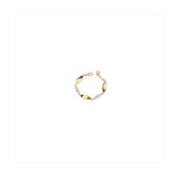 Pulsera Bronce Dorado Sovrani Mujer J12381 Piedras Verde Agua C. Óvalos Alargados Lisos 18+3cm