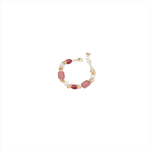 Pulsera Bronce Dorado Sovrani Mujer J12401 Piedras Multicolor 17+4cm