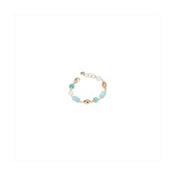 Pulsera Bronce Dorado Sovrani Mujer J12405 Piedras Azules 19+4cm