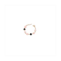 Pulsera Bronce Dorado Sovrani Mujer J12457 Piedras Rosa Bicolor Negro 17+4cm