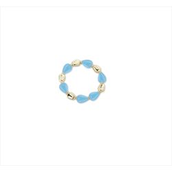 Pulsera Bronce Dorado Sovrani Mujer J12632 Piedras Turquesa 6cm