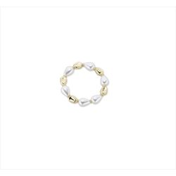 Pulsera Bronce Dorado Sovrani Mujer J12637 piedras ágata blanca 6cm
