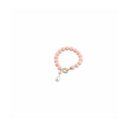 Pulsera Bronce Dorado Sovrani Mujer J8980 Perlas Rosa 19cm