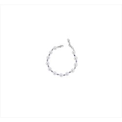 Pulsera Bronce Sovrani Mujer J12620 Perlas & Circonitas Azules 19+3cm