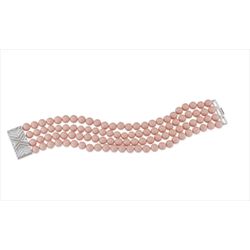 Pulsera Bronce Sovrani Mujer J12649 Perlas Rosa 18,5cm