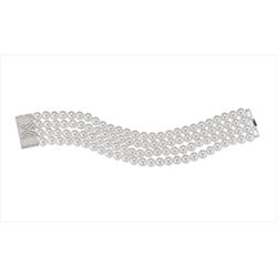 Pulsera Bronce Sovrani Mujer J12655 Perlas 18,5cm