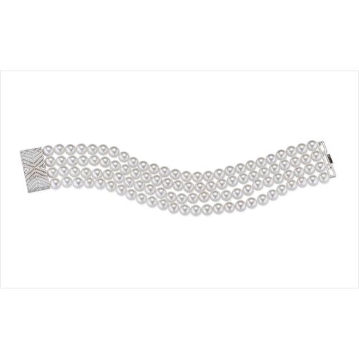 Pulsera Bronce Sovrani Mujer J12655 Perlas 18,5cm