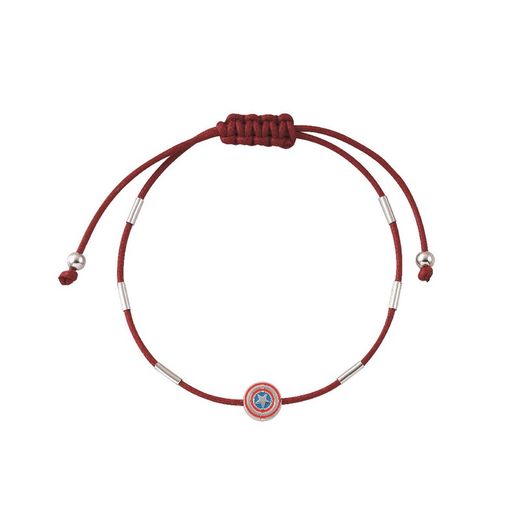 Bracelet en argent Captain America MAG1003B corde rouge