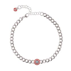 Pulsera Capitan America Plata MAG1010B Avengers