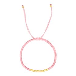 Pulsera Cordón - Acero Dorado Mujer 3mm PSL0071DOEP Color Rosa